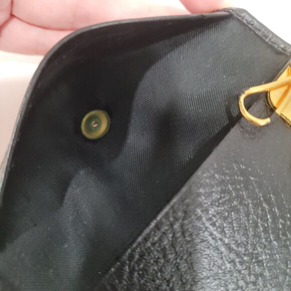 Givenchy Retro Wallet Key Case 6 Hooks Holder Black Trifold Leather Small Logo - Picture 6 of 10